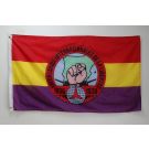 Drapeau Espagne Volontaires Internationaux Liberté 150x90 cm Polyester 100D Oeillets métalliques
