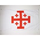 Drapeau Ordre du Saint-Sépulcre de Jérusalem 150x90 cm Polyester 100D Oeillets métalliques