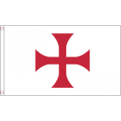 Drapeau Templiers Ordre du Temple 150x90 cm Polyester 100D Oeillets métalliques