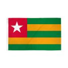 Drapeau Togo 150x90 cm | Drapeau togolais Polyester 100D Oeillets métalliques