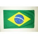Drapeau Brésil 150x90 cm | Drapeau brésilien Satin Oeillets métalliques