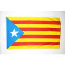 Drapeau Catalogne Estelada 150x90 cm | Drapeau catalan Polyester léger Oeillets métalliques