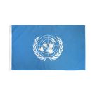 Drapeau ONU 150x90 cm Polyester léger Oeillets métalliques