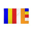 Drapeau Bouddhiste 150x90 cm Polyester 100D Oeillets métalliques