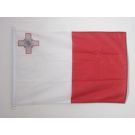 Drapeau Malte 150x90 cm | Drapeau maltais Usage Extérieur Anneaux Plastiques