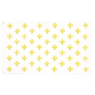 Drapeau Fleur de Lys Blanc et Or 150x90 cm Polyester 100D Oeillets métalliques