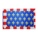 Drapeau Province de Touraine 150x90 cm Polyester 100D Fourreau pour hampe