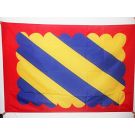Drapeau Duché de Nivernais 150x90 cm Polyester 100D Fourreau pour hampe