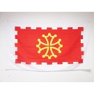 Drapeau Aude 150x90 cm Polyester 100D Fourreau pour hampe