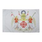 Drapeau Ordre équestre Saint-Sépulcre de Jérusalem 150x90 cm Polyester 100D Fourreau pour hampe