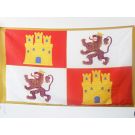 Drapeau Couronne de Castille 1230-1715 150x90 cm Polyester 100D Fourreau pour hampe