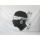 Drapeau Corse ancien avant 1755 150x90 cm Polyester 100D Fourreau pour hampe