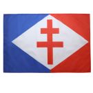 Drapeau Forces navales françaises libres 150x90 cm Polyester 100D Fourreau pour hampe