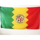 Drapeau Los Angeles 150x90 cm Polyester 100D Fourreau pour hampe