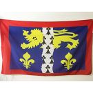 Drapeau Mayenne 150x90 cm Polyester 100D Fourreau pour hampe