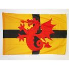 Drapeau Bretagne Pays du Trégor 150x90 cm Polyester 100D Fourreau pour hampe