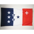 Drapeau Romandie Mouvement Romand 150x90 cm Polyester 100D Fourreau pour hampe