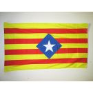Drapeau Catalogne Estelada historique 150x90 cm Polyester 100D Fourreau pour hampe