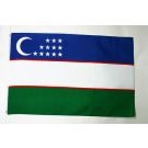 Drapeau Ouzbékistan 150x90 cm | Drapeau ouzbek Polyester 100D Oeillets métalliques