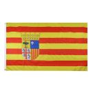 Drapeau Aragon 150x90 cm | Drapeau aragonais Polyester 100D Oeillets métalliques