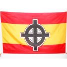 Drapeau Espagne Croix Celtique 150x90 cm Polyester 100D Fourreau pour hampe