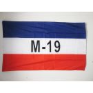 Drapeau Mouvement du 19 avril de Colombie 150x90 cm Polyester 100D Fourreau pour hampe