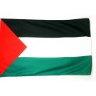 Drapeau Palestine 90x60 cm | Drapeau palestinien Polyester léger Fourreau pour hampe
