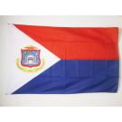 Drapeau Pays de Saint-Martin 150x90 cm Polyester 100D Fourreau pour hampe