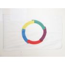 Drapeau Francophonie 150x90 cm Polyester 100D Fourreau pour hampe