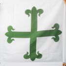 Drapeau Ordre de Saint-Benoît d’Aviz 90x90 cm Polyester 100D Fourreau pour hampe