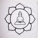 Drapeau Bouddha Fleur de lotus 150x90 cm Polyester 100D Fourreau pour hampe