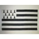 Drapeau Bretagne 150x90 cm | Drapeau breton Polyester léger Fourreau pour hampe