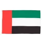 Drapeau Emirats Arabes Unis 150x90 cm | Drapeau émirati Polyester 100D Oeillets métalliques