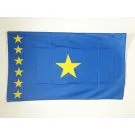 Drapeau République du Congo-Léopoldville 150x90 cm | Drapeau congolais Polyester 100D Oeillets métalliques