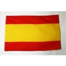 Drapeau Espagne sans armoiries 150x90 cm | Drapeau espagnol Polyester 100D Oeillets métalliques