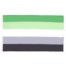 Drapeau Aromantisme 150x90 cm | Drapeau LGBT Polyester 100D Oeillets métalliques