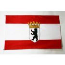 Drapeau Berlin 150x90 cm | Drapeau berlinois Polyester 100D Oeillets métalliques