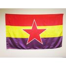 Drapeau Espagnol Républicain Armée populaire 150x90 cm Satin Fourreau pour hampe