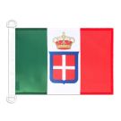 Pavillon nautique Royaume d’Italie couronne 45x30 cm Anneaux Plastiques