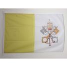 Drapeau Vatican 90x60 cm | Drapeau vatican Usage Extérieur Anneaux Plastiques