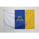 Drapeau Canaries 90x60 cm Usage Extérieur Anneaux Plastiques