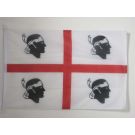 Drapeau Sardaigne 90x60 cm | Drapeau sarde Usage Extérieur Anneaux Plastiques