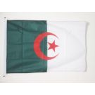 Drapeau Algérie 90x60 cm | Drapeau algérien Usage Extérieur Anneaux Plastiques