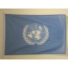 Drapeau ONU 90x60 cm Usage Extérieur Anneaux Plastiques