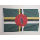 Drapeau Dominique 150x90 cm | Drapeau dominiquais Usage Extérieur Anneaux Plastiques