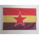 Drapeau Espagnol Républicain Armée populaire 90x60 cm Usage Extérieur Anneaux Plastiques