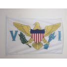 Drapeau IIes Vierges des Etats-Unis 90x60 cm | Drapeau américain Usage Extérieur Anneaux Plastiques