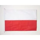 Drapeau Pologne 90x60 cm | Drapeau polonais Usage Extérieur Anneaux Plastiques