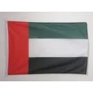 Drapeau Emirats Arabes Unis 90x60 cm | Drapeau émirati Usage Extérieur Anneaux Plastiques
