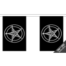 Guirlande Drapeau Baphomet Ordre du Temple 6 mètres | 20 drapeaux 21x15 cm